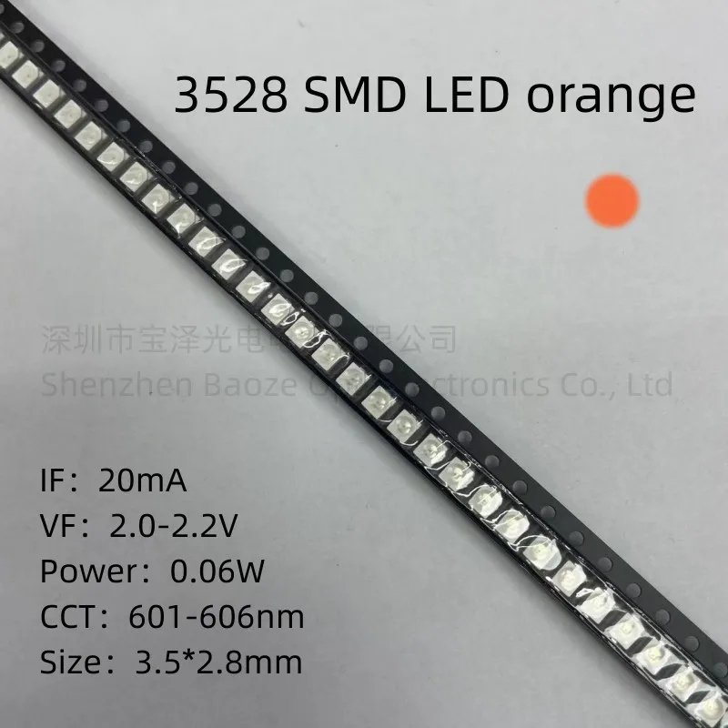 ตัวเลือกสินค้า LED หลากสี 100 ชิ้น สำหรับงานไฟฟ้า