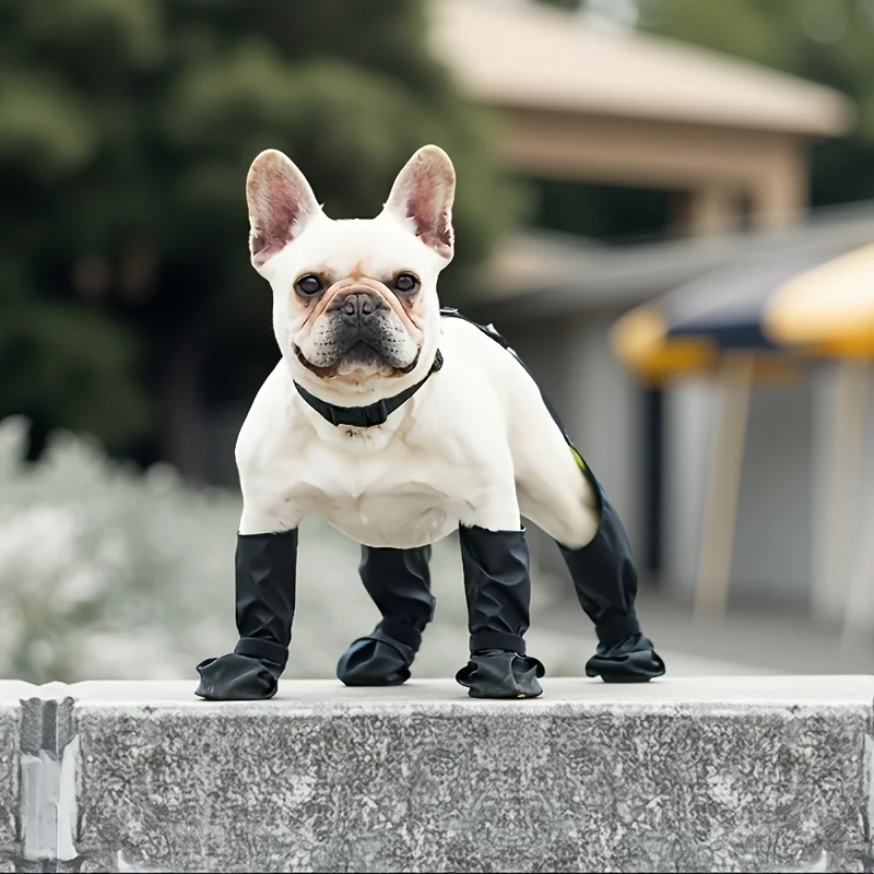 2025 Best Anti-Slip Dog Shoes Pet Paw Protector Dog Rain Booties, Dirty-proof & Anti-fall Dog Outdoor Dog Suspender Sock Shoes