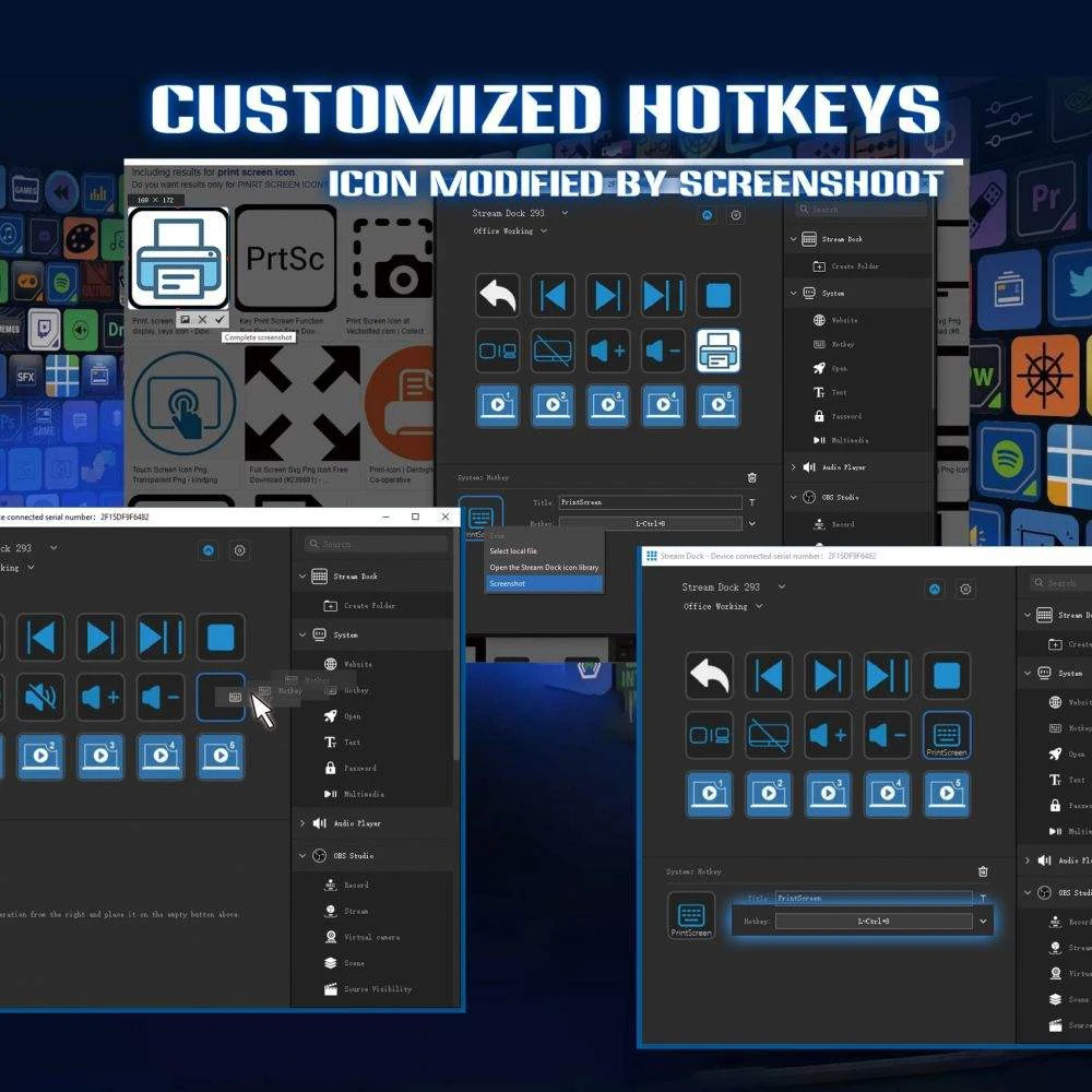 Stream Deck α׷  LCD   Ű 15 Ű ۿ ۾  Ʈ Ʃ Ʈѷ ũ  ٷΰ Ű LCD Ű ũ Ʈ ũ ̺ Ʈ  ܼ