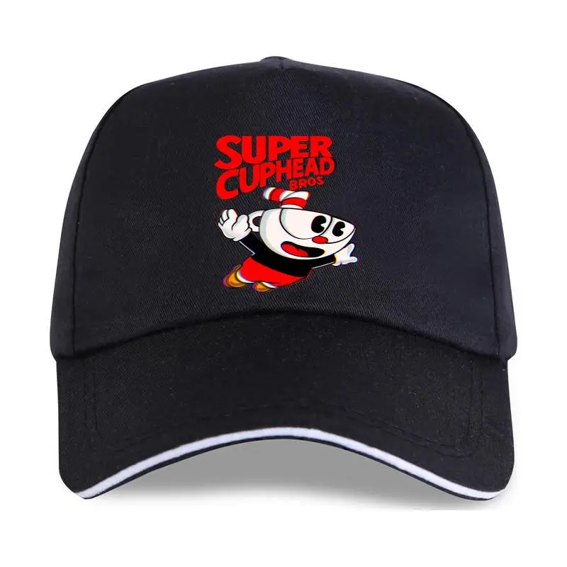 

New Super Cuphead Bros Funny Video Game Baseball cap Summer Tops