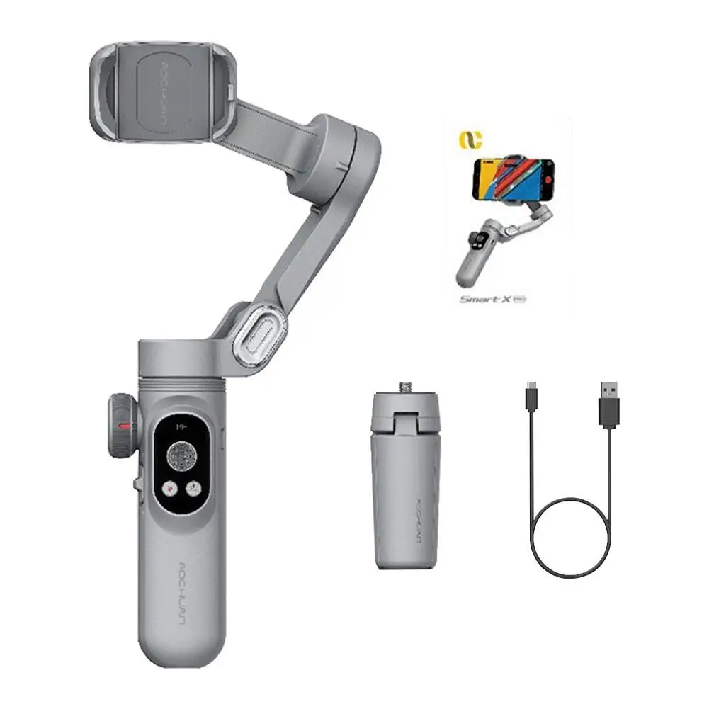 

Professional 3-Axis Gimbal Stabilizer for Smartphone OLED Display LED Light Focus Wheel for iPhone Galaxy Smart X Pro