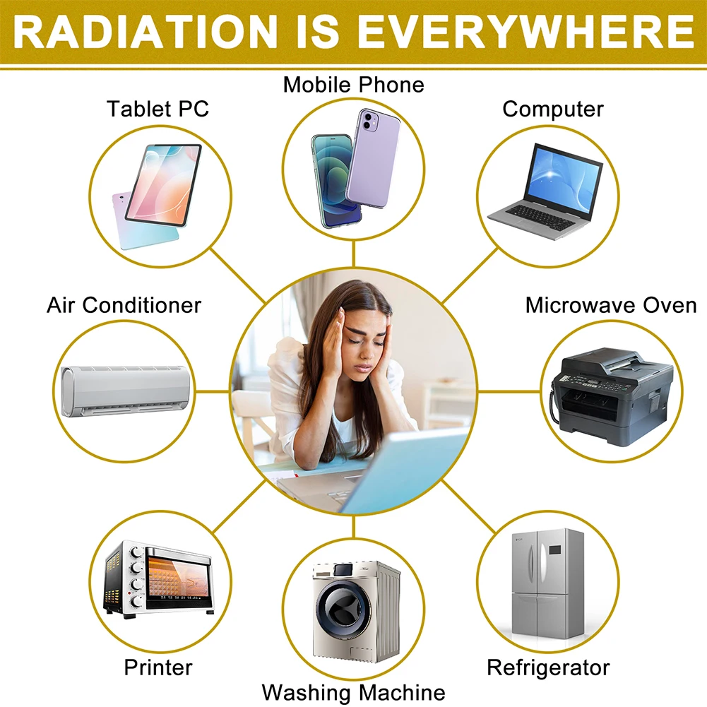 6-Pack EMF Shielding Anti-Radiation Stickers