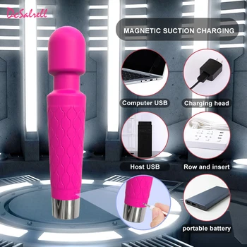 Muti-speed Dildo Vibrators Sex Toys for Woman Magic Wand Clitoris Stimulator G Spot Massager Vibrator Female Masturbator Sexshop 4