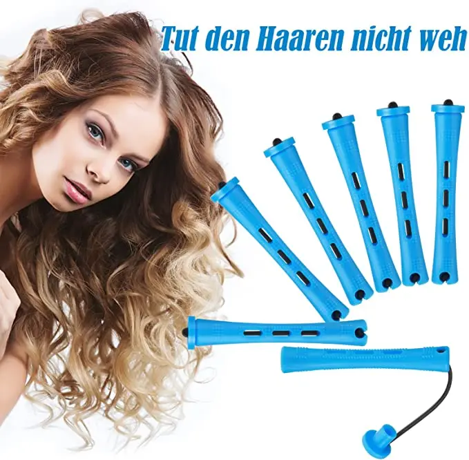 Description Picture 3 of itemPack of 60 Woman Long Short Hair Curler Rods Nonslip Rollers Portable Salon Travel Barber Hairdressing Curling Tool