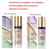 Face Makeup Primer Tri-color Cream Contour Color Isolation Waterproof Makeup Foundation Natural Makeup Base Cream 40g 3