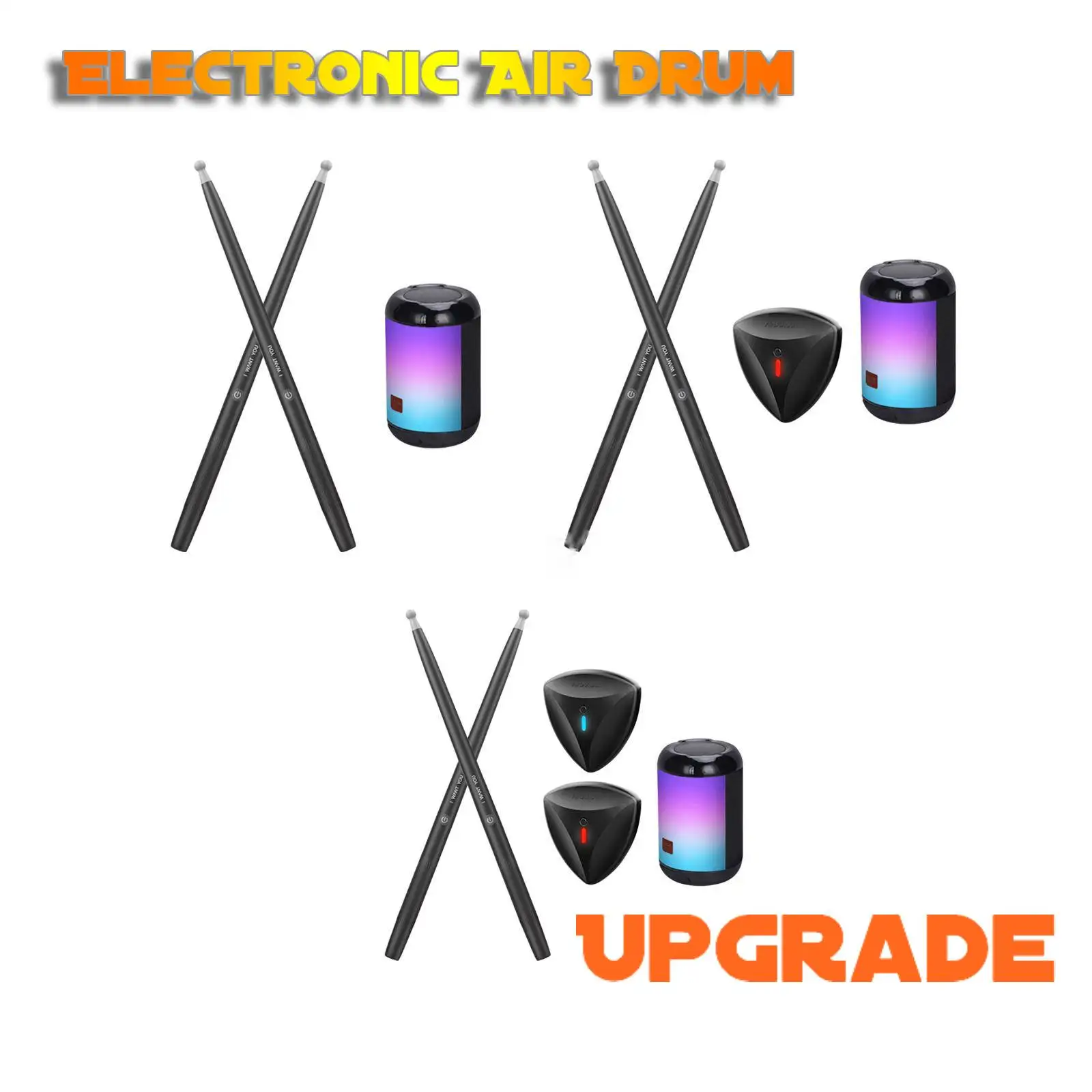 

2023 Air Electronic Drum Simulation Drums Virtual Drum Set Drum Kit for Beginners Kids Adults PracticePortable Somatosensory Dru