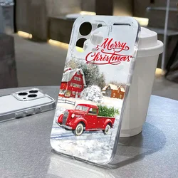 Luxury Cartoon Christmas Transparent Phone Case for Mi 11T(11T Pro) (T6338)