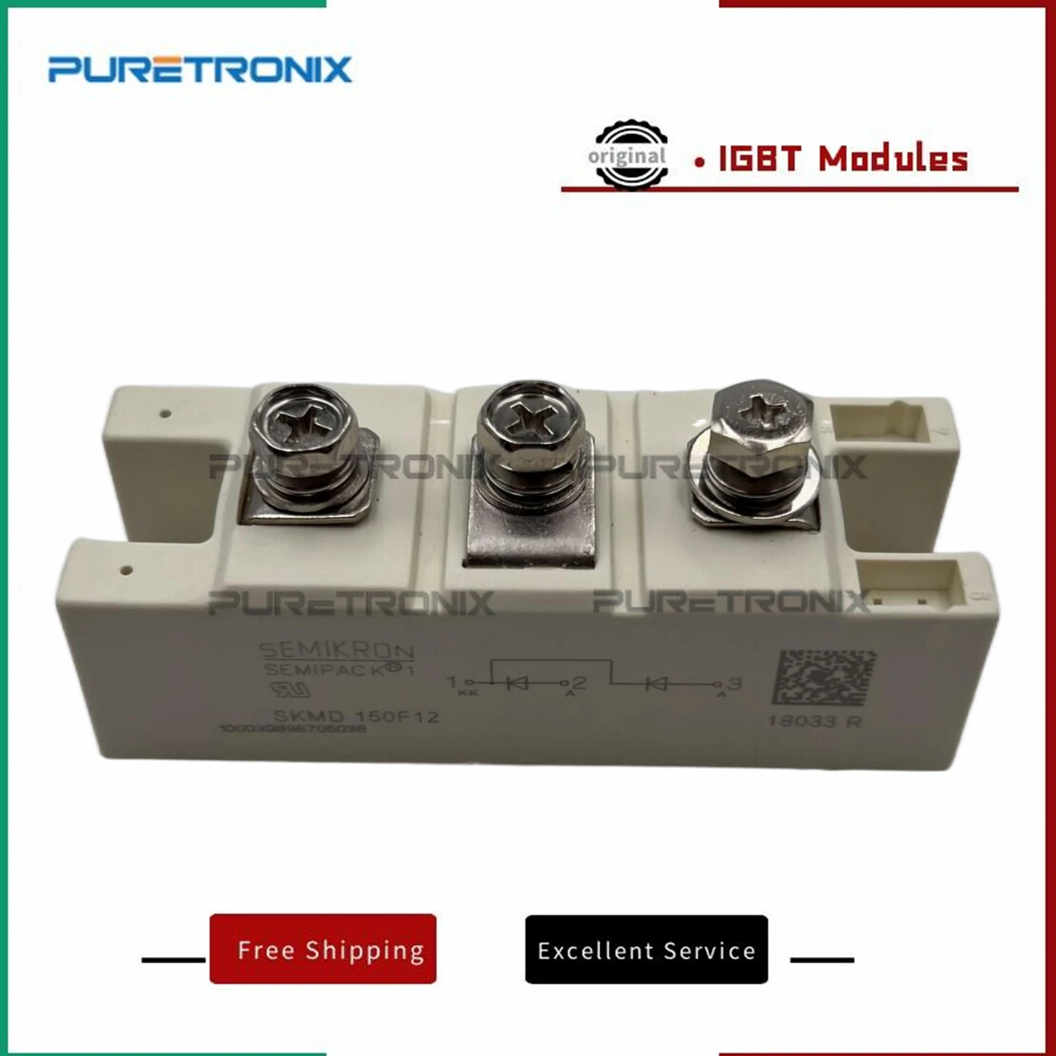 

Новый оригинальный тиристорный модуль SKMD150F12