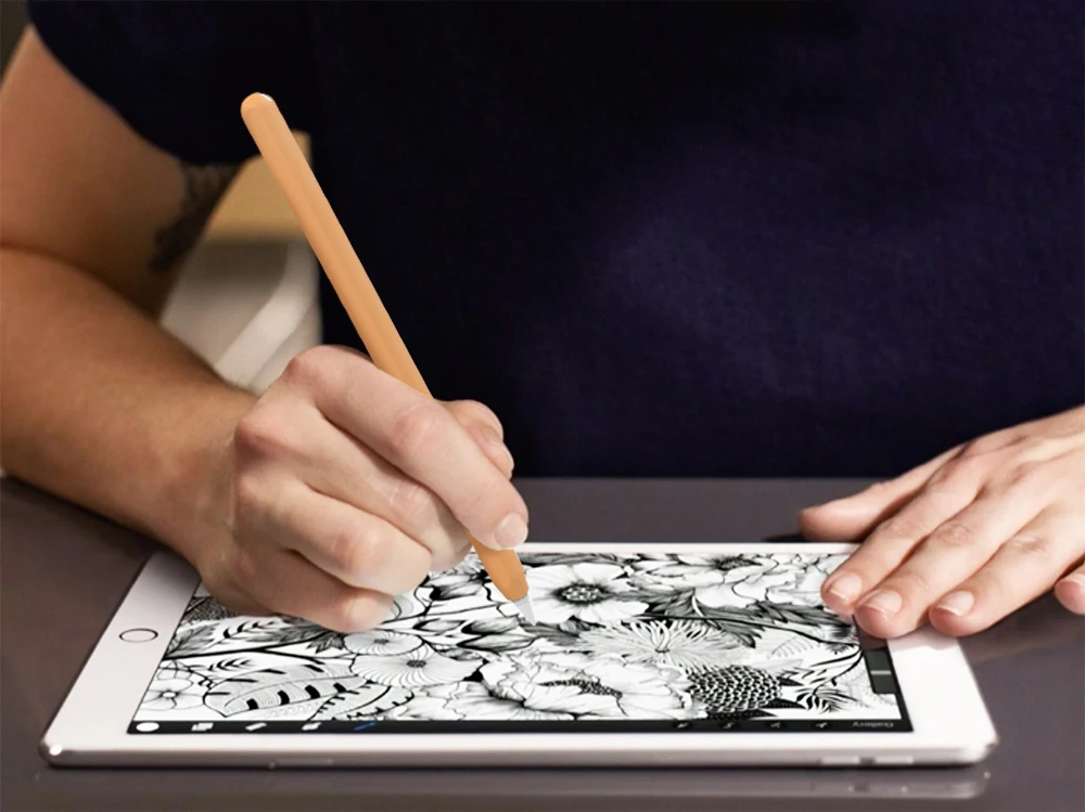 para lápis de maçã caso caixa de lápis para apple gen tablet portátil touch stylus pen pouch capa protetora de silicone macio