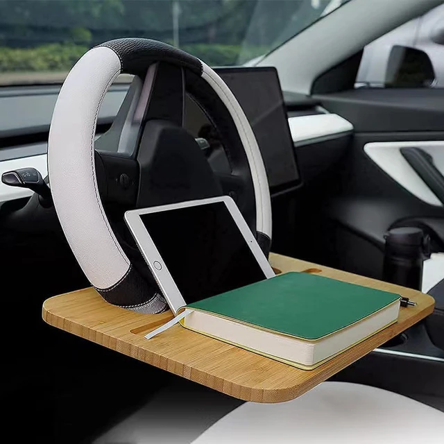 Bambus Auto Lenkrad Schreibtisch, Autozubehör, Auto Stand Tabletts