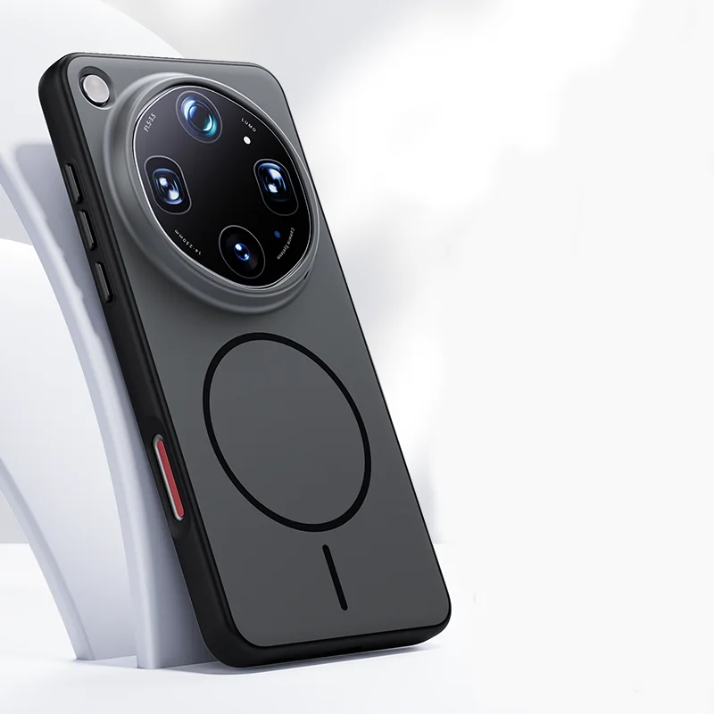 ELVEV Magnetic Hybrid Case with Skin-Feel and Wireless Charging Protection