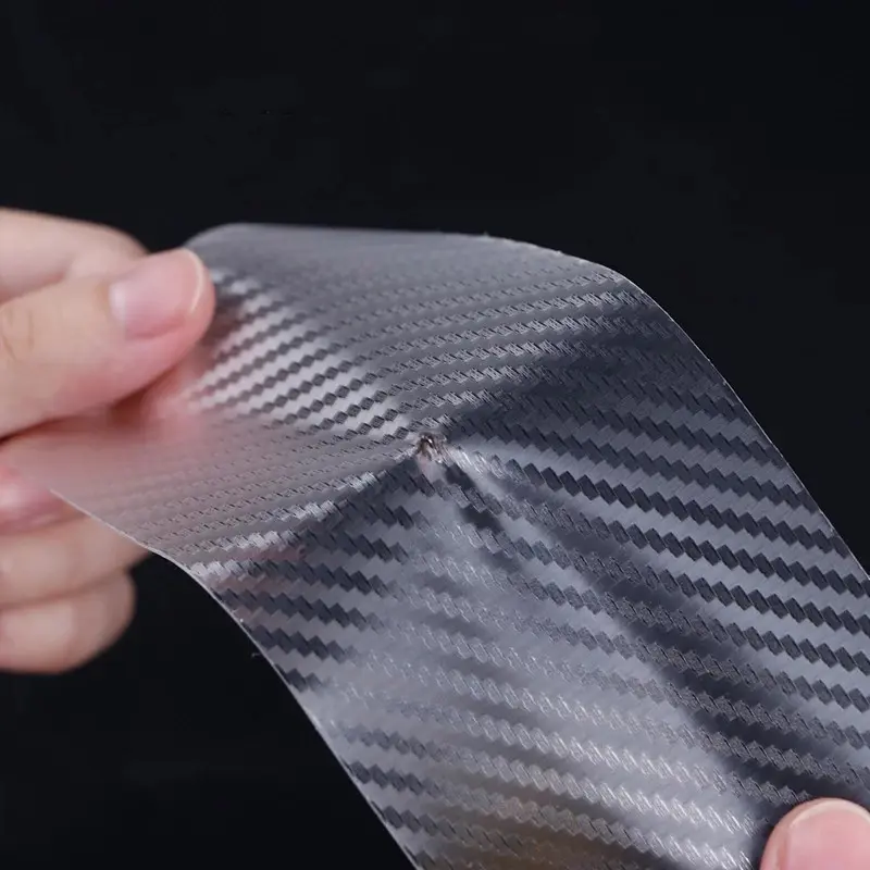 High quality K5D Transparent carbon fiber Car Door Protector Stickers Anti Scratch Tape Auto Trunk Sill Scuff Protector Film - Image 3