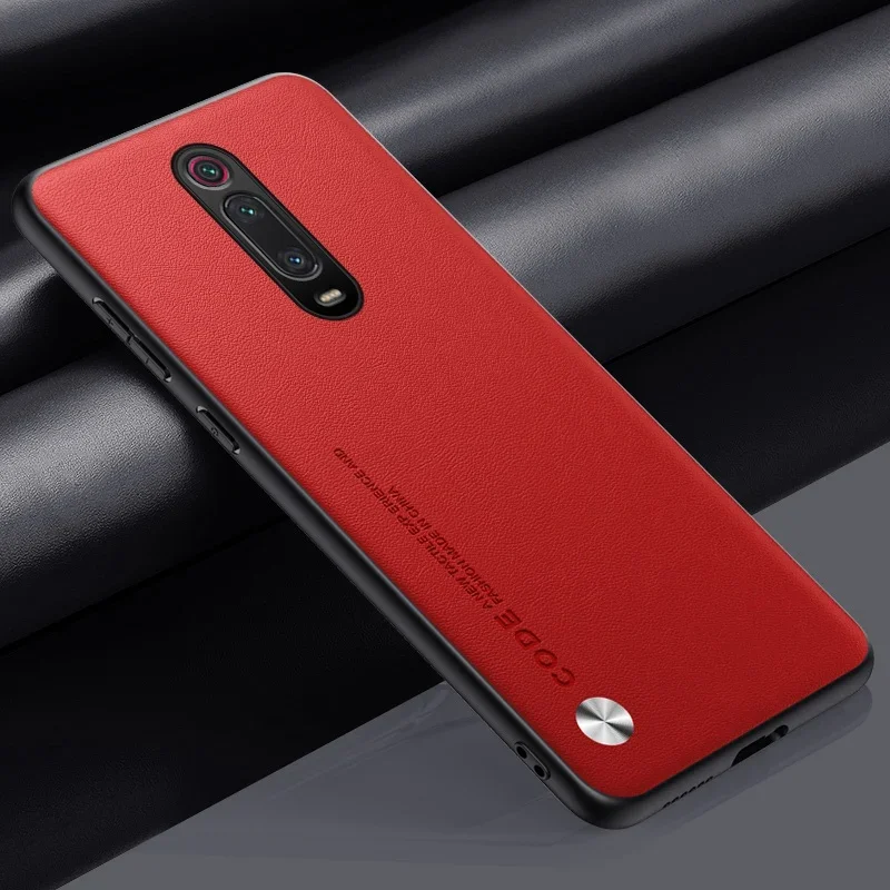 Luxury PU Leather Matte Shockproof Phone Case - Silicone Protection Cover