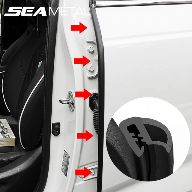 Car Door Rubber Seal Strip 2pcs Filler Weatherstrip Edge Rubber Sealing For  B Pillar Protection Front Auto Door Sealant For Car - AliExpress