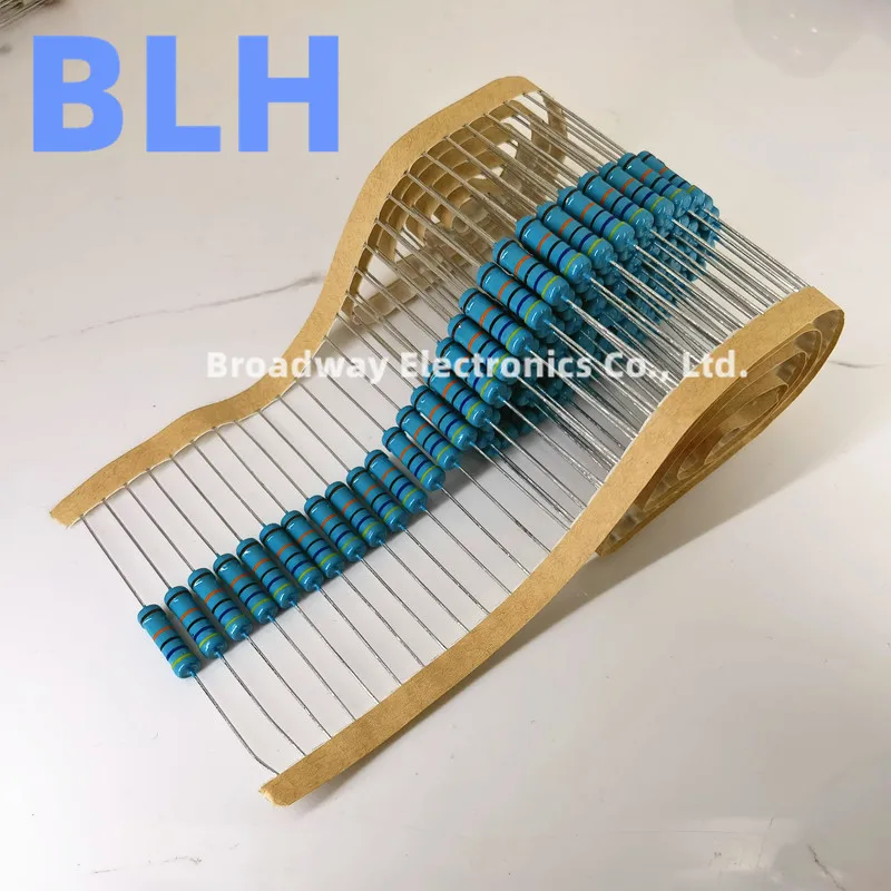 Metal Film Resistors 100PCS 1/4W 1% Metal Film Resistor 0.25W 15K-91K ohm