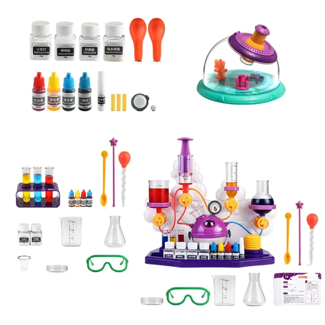 Kit d'expérimentation scientifique, outils d'apprentissage scientifique,  jouet de laboratoire amusant pour enfants - AliExpress