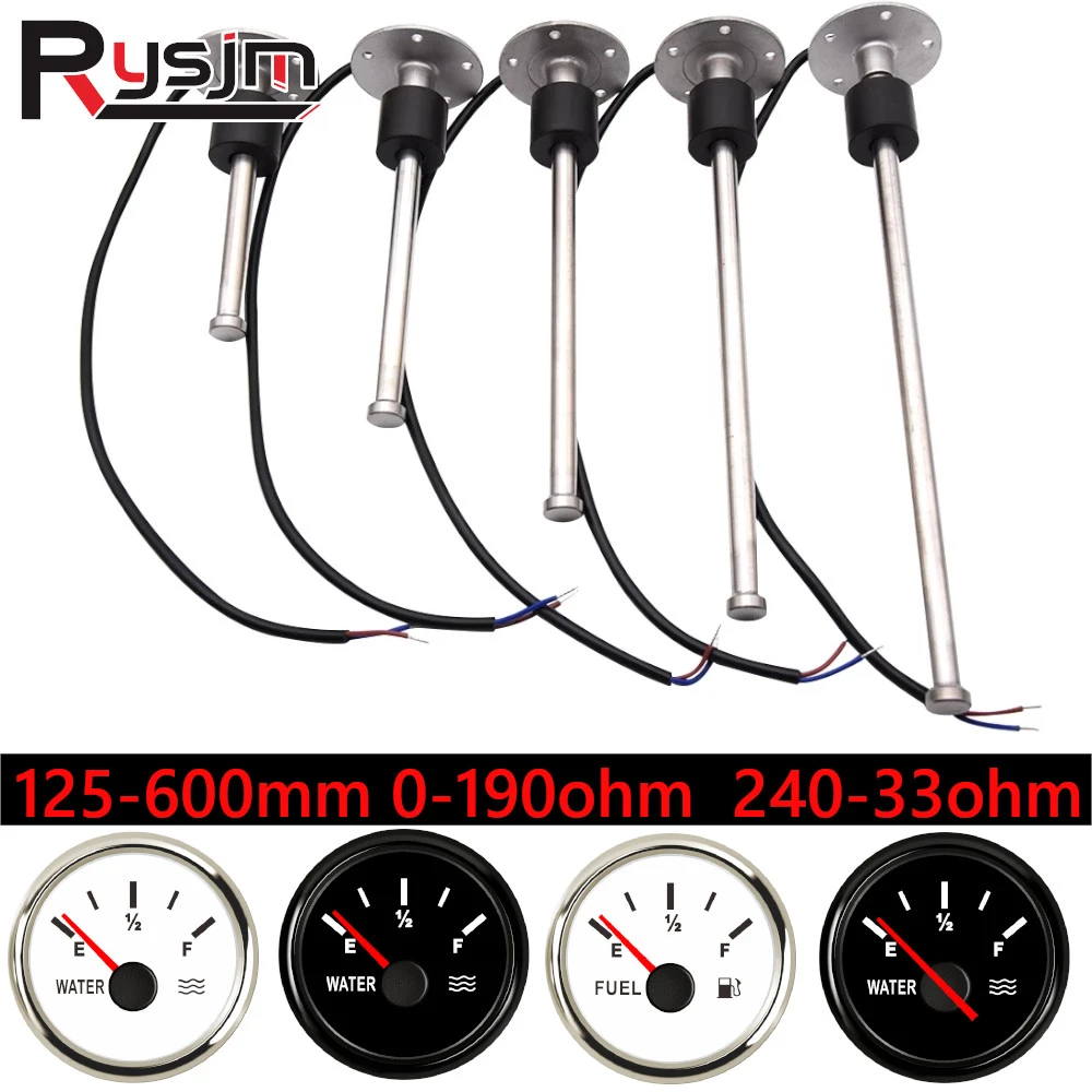 0 190 ohm 240 33ohm Water Level Gauge Meter 125mm 150mm 200mm 250mm ...