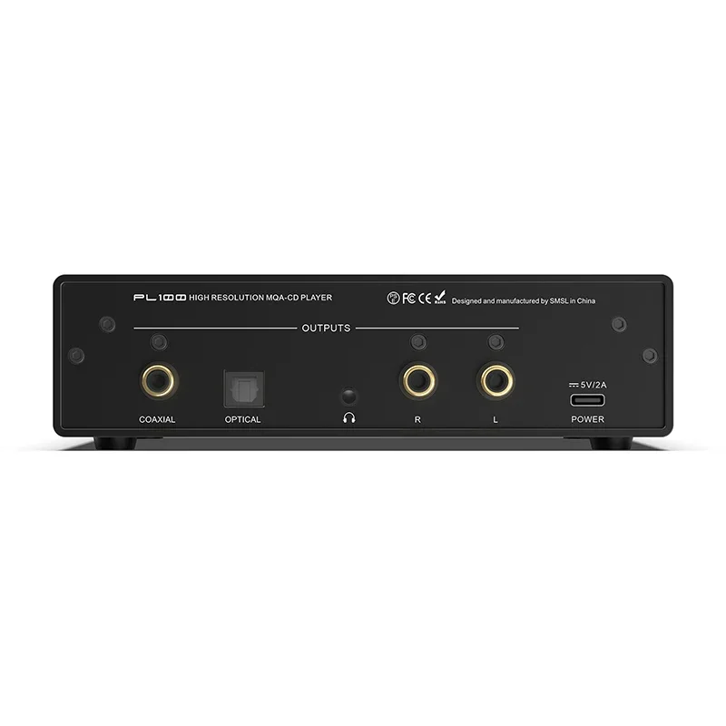 Portable CD Player SMSL PL100 Hi-res Audio CD Player Portable CS43131 Support Optical Coaxial 32&Omega;/60mW 3.5mm Headphone Output With Remote Control
