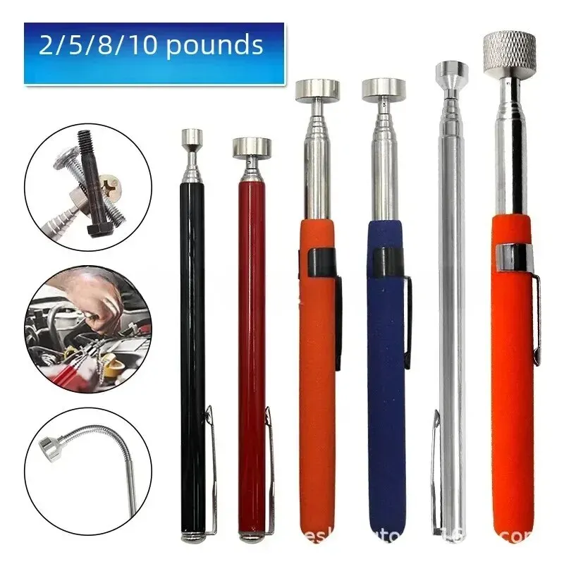 Portable Extendable Pick-Tool Clip Strap Iron Absorption Rod Absorption Stick Retriever Tool Accessories