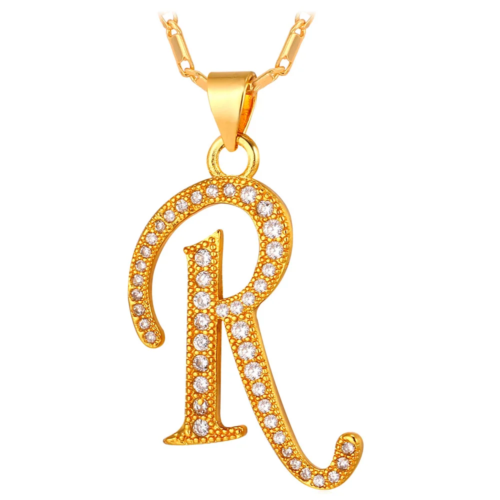 Collare J R Alphabet Letter Pendant 
