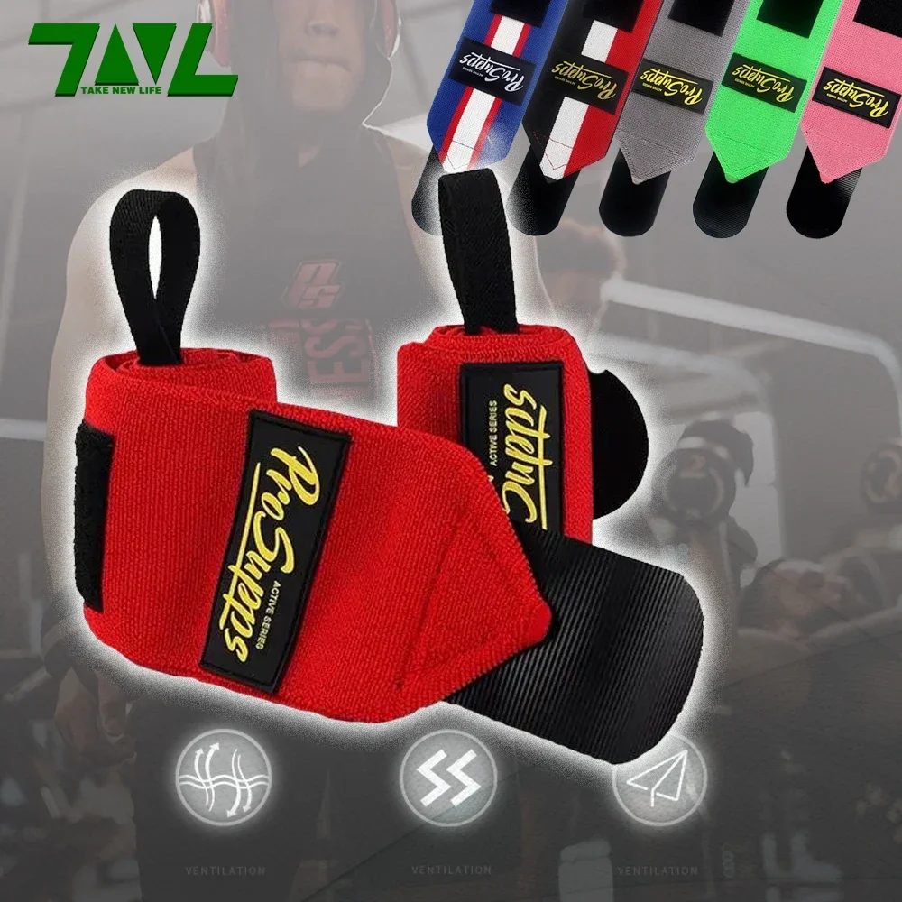 

1 Pair PSII Exquisite Wristbands Wrist Brace Support Protection Band Gym Fitness Sport Bracers Grip Strap All for Gym Breathable