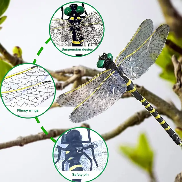 Anotogaster Sieboldii Dragonfly Rovar Szúnyogtaszító Kültéri Függő Figurák Modell Oniyanma Horgászat Kemping Biztonságos Tűvel - Image 3