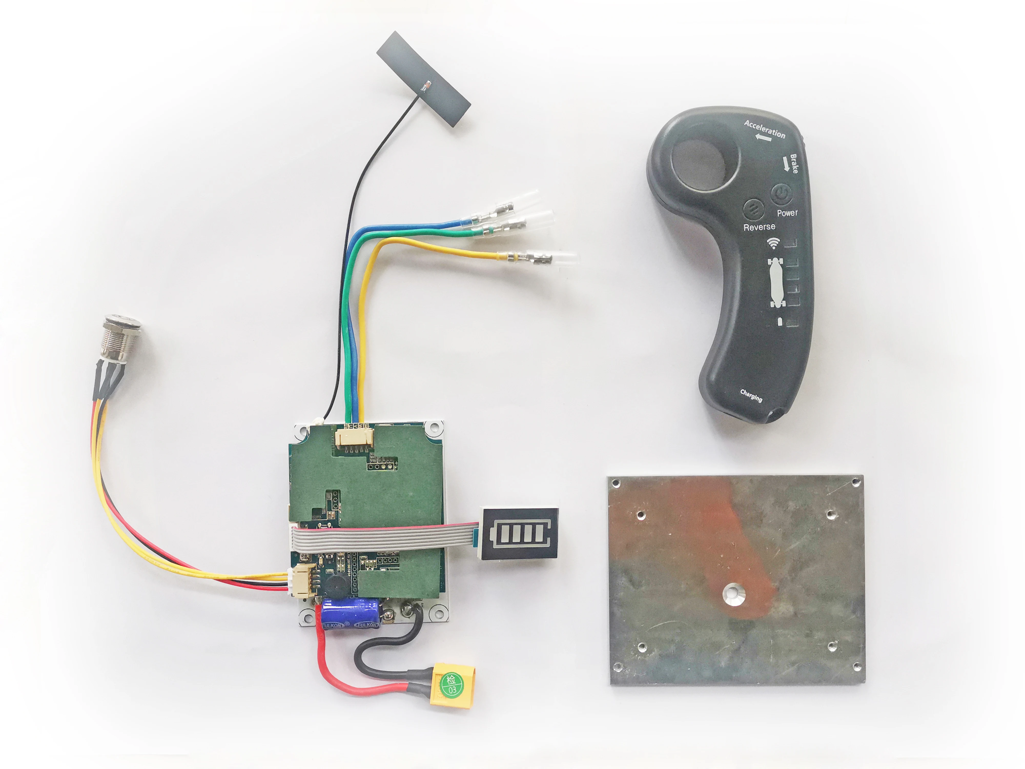 

Электрический скейтборд 10s, 36 В, моторный привод с двумя ремнями, ESC 2,4G, моторный пульт дистанционного управления, лонгборд, управление, ler ESC, запасные части