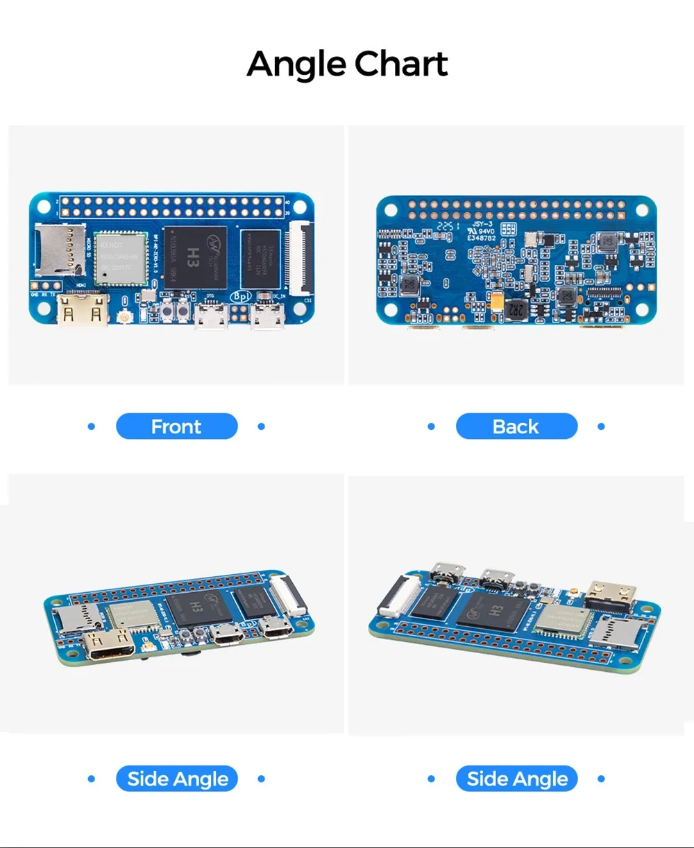 Banana Pi BPI-M2 Zero Alliwnner H3 Cortex-A7 WIFI & BT Same Size As Raspberry Pi