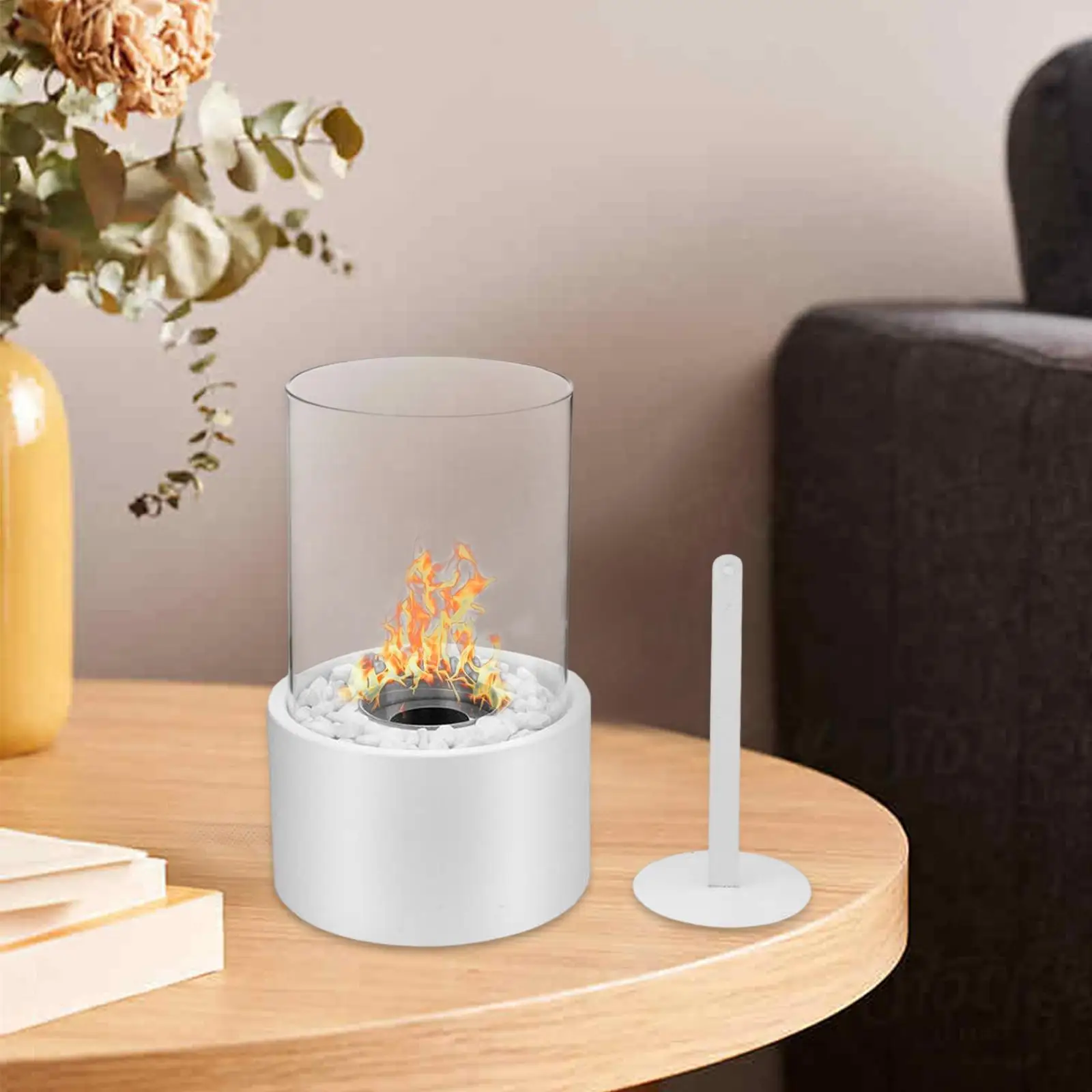 Small Bio Fireplace Indoor Tabletop Fire Windproof Alcohol Bowl Mini  Fireplace Portable For Garden Home - Fireplaces - AliExpress