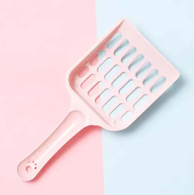 New pet cat litter shovel Candy-colored high-value horizontal handle cat toilet shovel feces cleaning cat cleaning supplies 4