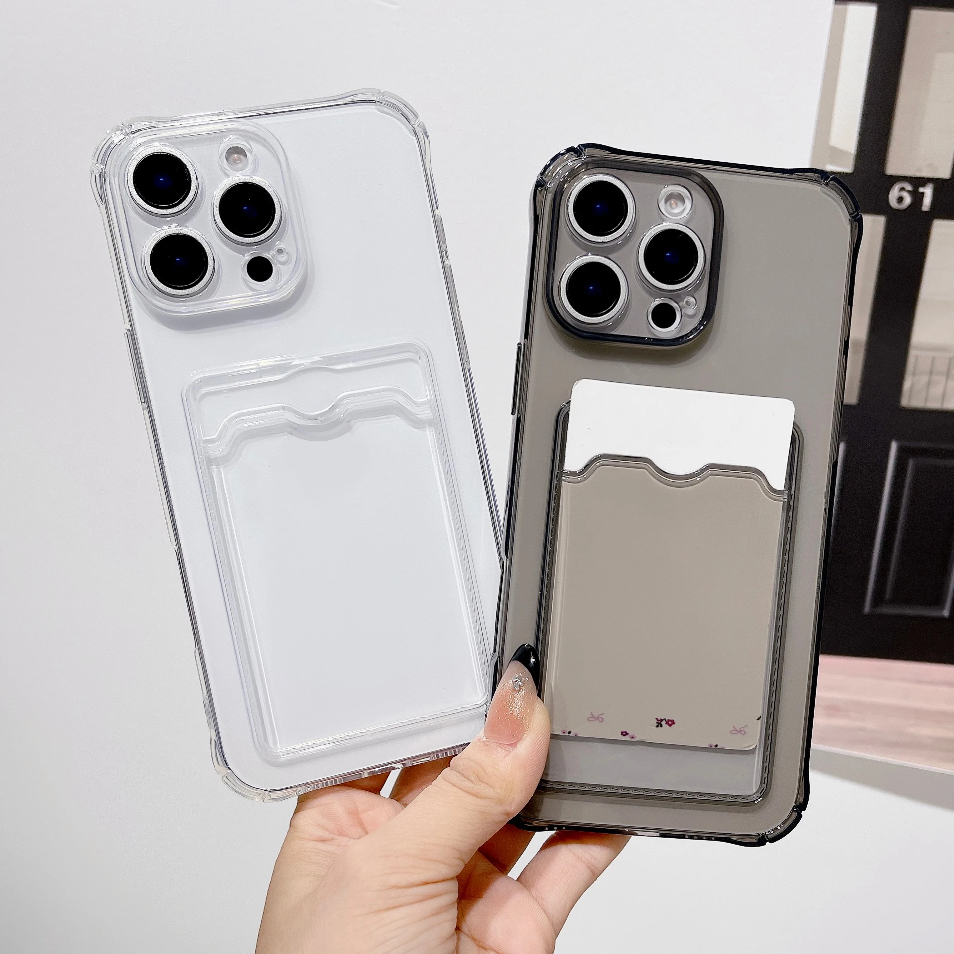 Clear Protective Case with ID and ATM Card Slot