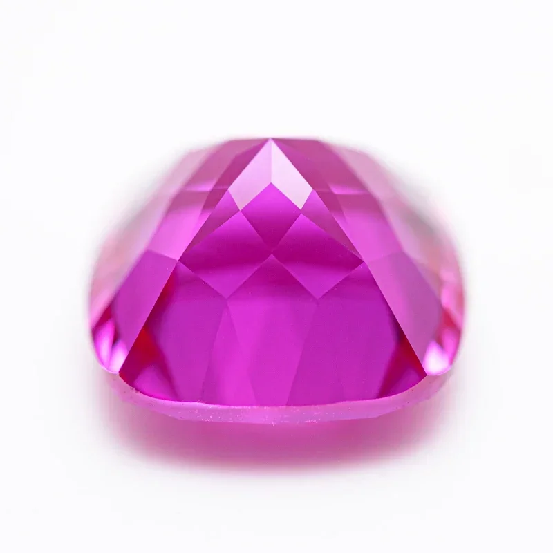 Top Lab Grown Sapphire Hot Pink Square Cushion VVS1  for Charms Beads Diy Jewelry Making Materials Selectable AGL Certificate