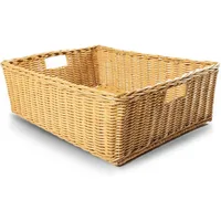 Under The Bed/Basic Wicker Storage Basket, Extra Large, 25 in L x 19.5 in W x 8 in H, Sandstone 1