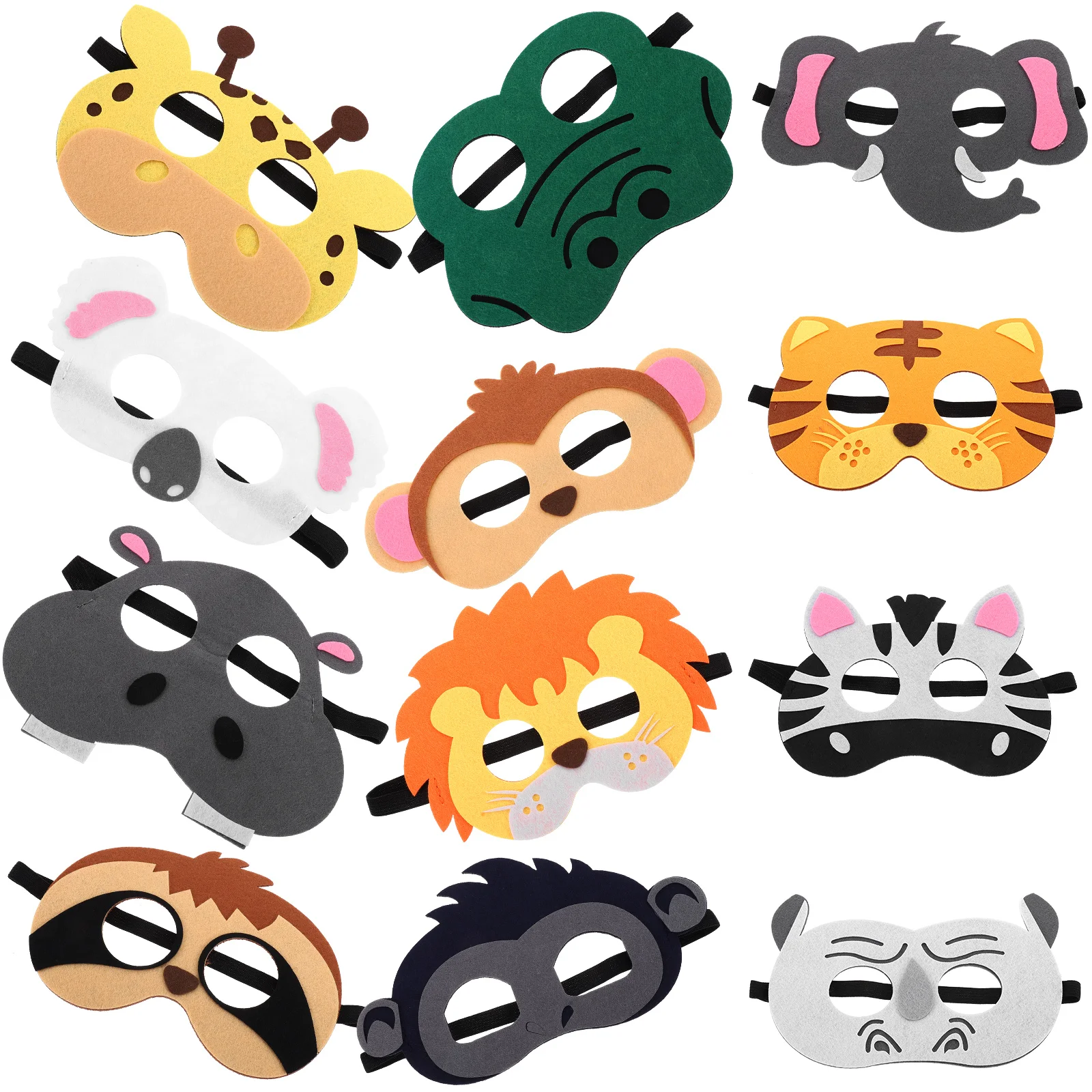 

Halloween Mask Animal Masks Children's Felt Small Cartoon Animation Literary Makeup Eye (animal/set) Masquerade Party Gift Prom
