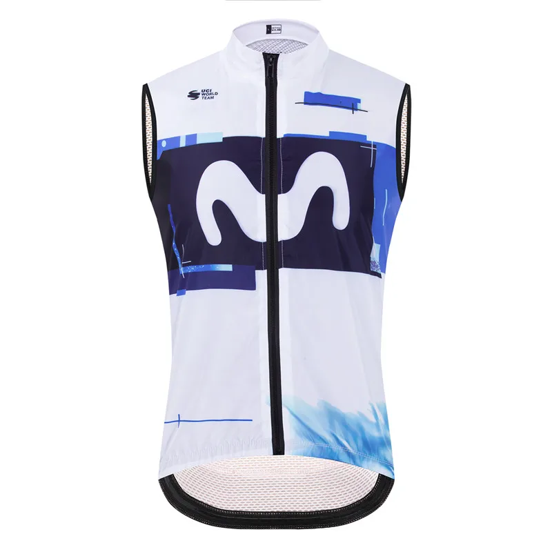 Cycling jersey cycling vest New Movistar Summer Night Riding Specific Windproof and Waterproof Charging Highway Mountain Unisex