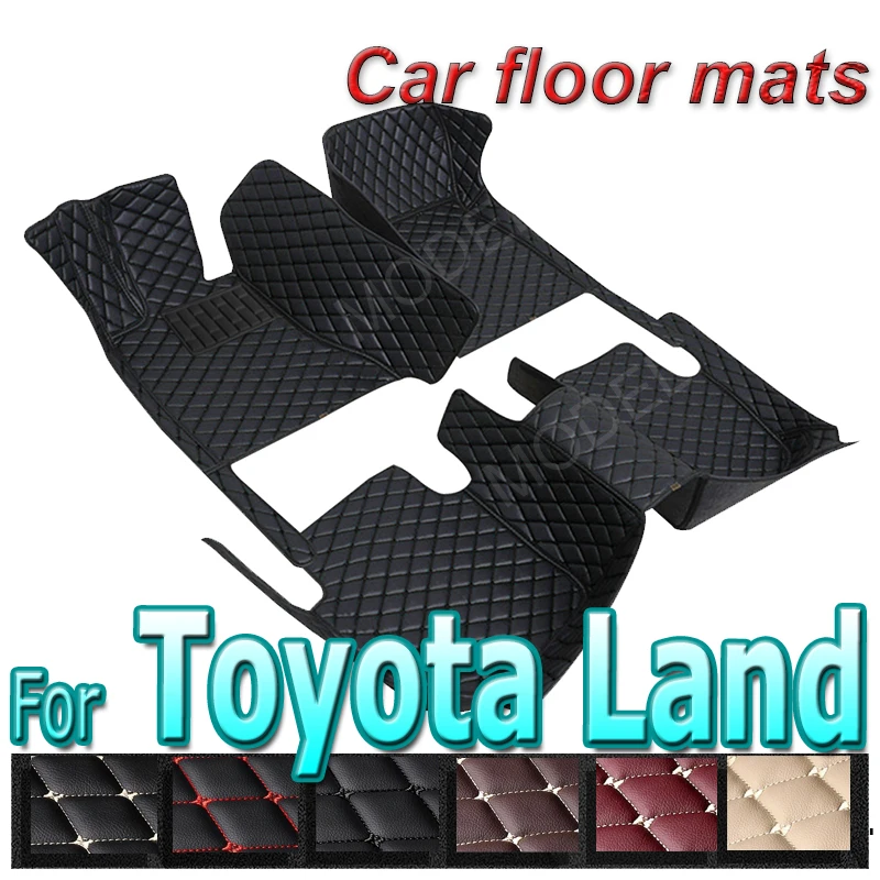 

Кожаные автомобильные коврики на заказ для Toyota Land Cruiser Prado 120, 2003, 2004, 2005, 2006, 2008, коврики, накладки для ног, аксессуары