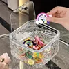 Hair Accessories Organizer Acrylic Storage Box Clear Hair Tie Organizer for Headband Laundry Pods Container Desktop Storage Box 3