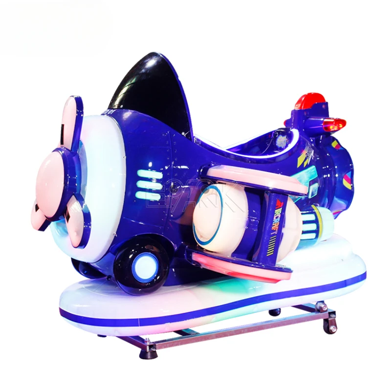Parco Divertimenti A Gettoni Per Bambini Macchina Per Videogiochi Macchina Per Altalena In Plastica Aereo Kiddie Ride In Vendita