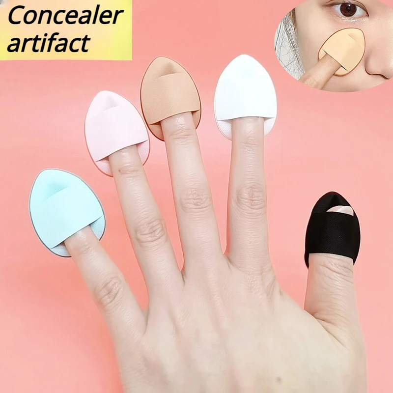 5-20PCS Mini Size Makeup Sponge Concealer Foundation Puff Air Cosmetic Cushion Sponge Finger Makeup Wet Dry BB Cream Applicator