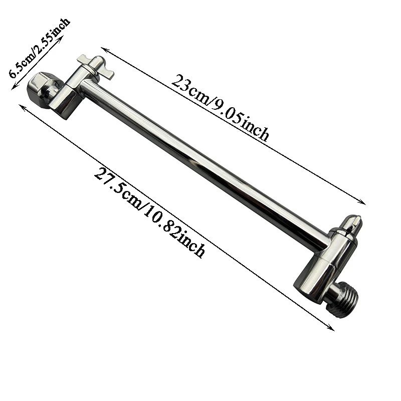 11Inch Adjustable Shower Arm Universal Connection Anti-leak Extension
