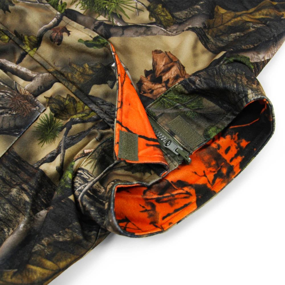 GUGULUZA Orange Camo Hunting Vest Game Reversible Waistcoat Safety Sleeveless Vest for Outdoor Fishing Hiking Camping hunting vest