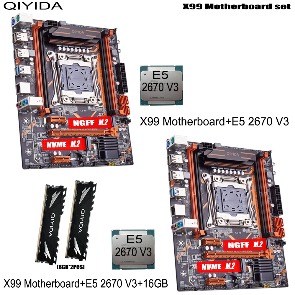 QIYIDA-X99-Motherboard-Set-with-LGA2011-3-Xeon-E5-2670-V3-CPU-2pcs-X ...