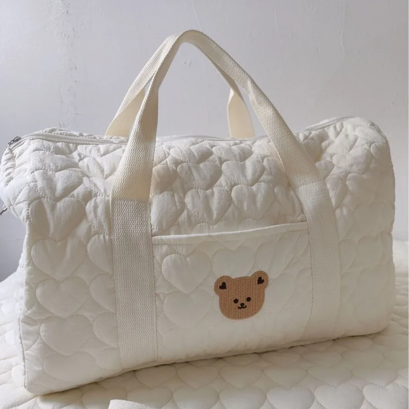 Korean Version of Large-capacity Mommy Bag, Portable Out Storage Bag, Shoulder Crossbody Mother and Baby Travel Boston Bag