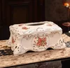 High grade European style tissue box white wood gold tissue box luxury home decoration napkin box fashion creative drawer 4