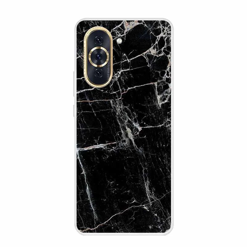 Huawei Nova 10 Pro Clear Marble Soft TPU Silicone Back Cover – Elegant Protective Case