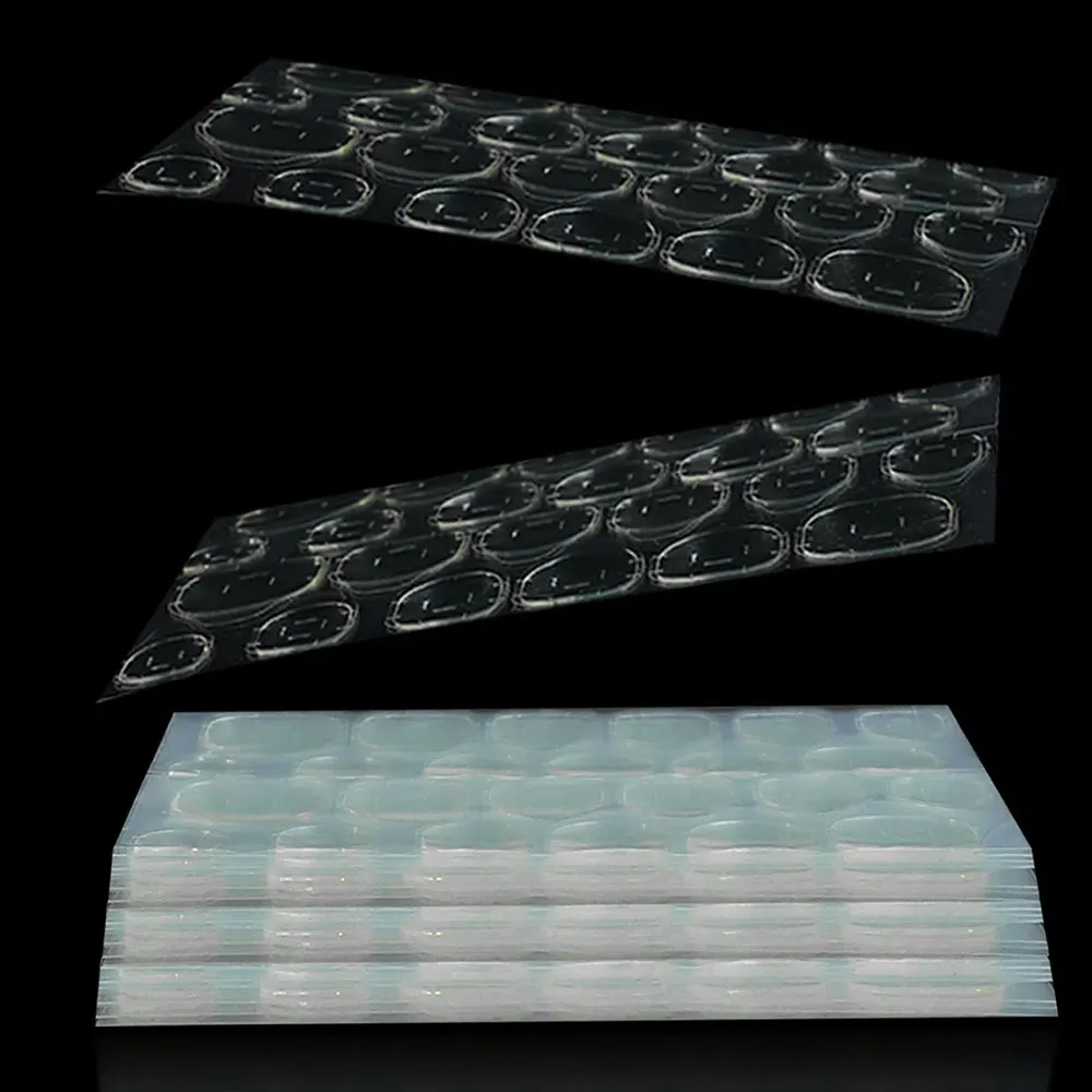 480pcs (20 Sheets) Double Side Gel Nail Glue For Press On Nails Jelly Double Sided Nail Adhesives Sticky Tabs Glue Sticker
