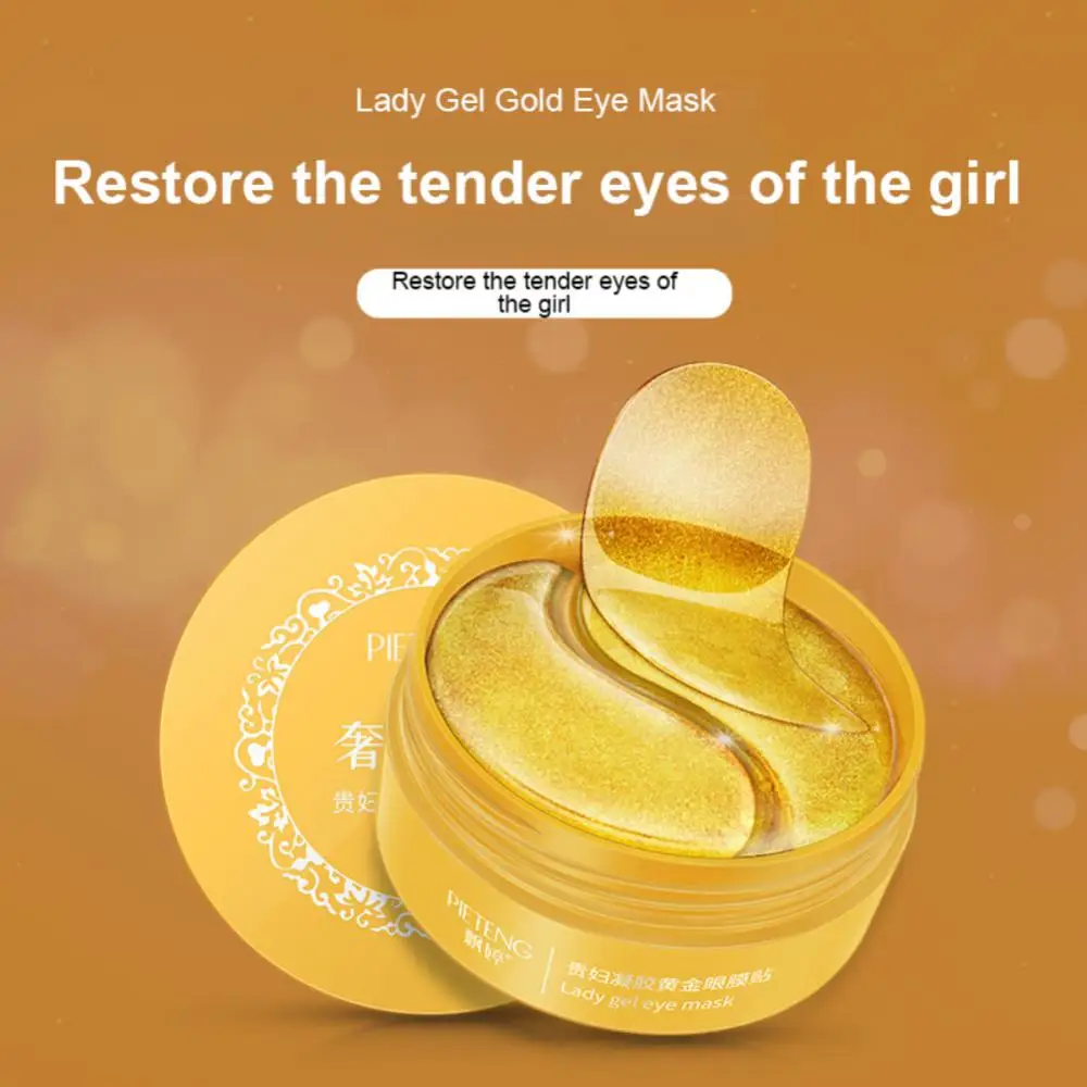 60pcs Eyes Mask Seaweed Crystal Collagen Red Algae Hyaluronic Acid Eye