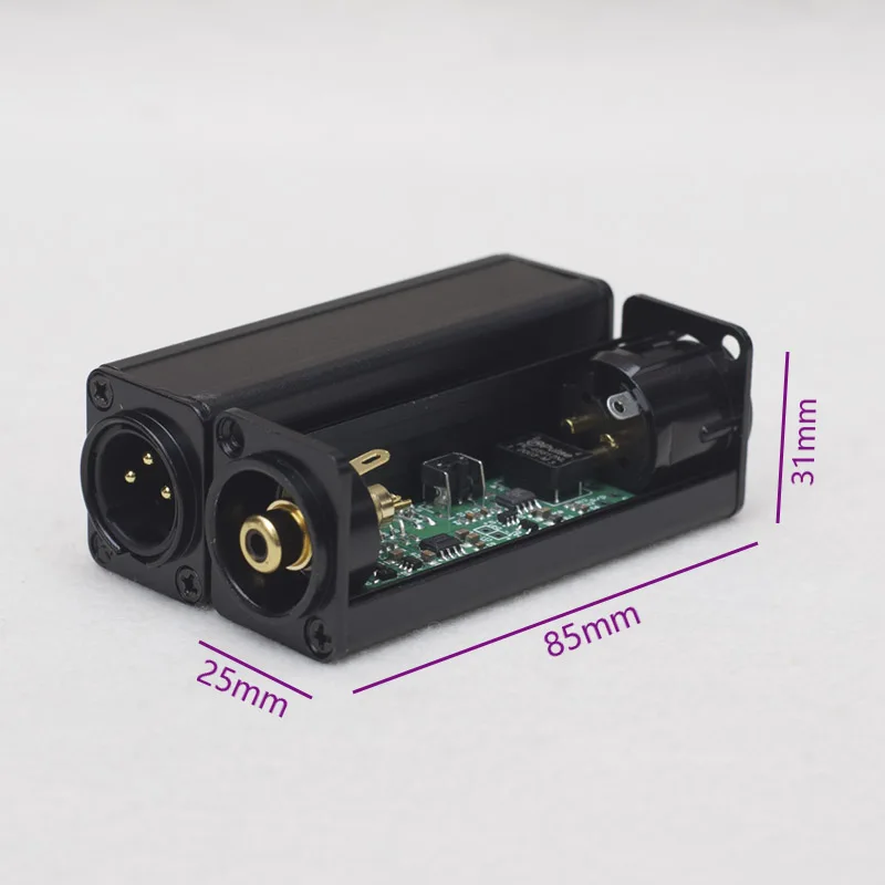 Coaxial SPDIF To AES XLR Recording 75 Ohms in To 110 Ohms for CD DAC DAT Connected Digital Active Monitor Speakers Out