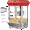 VEVOR Commercial Popcorn Machine, 8/12 Oz Kettle, Countertop Popcorn Maker ,Theater Style Popper with 3-Switch Control , Red 1