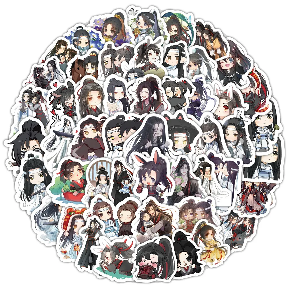 100PCS Mo Dao Zu Shi 애니메이션 스티커 수중 세계 낙서 장식 노트북 가방 기타 냉장고 전화 데칼